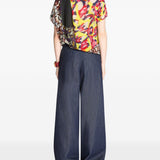 Jeans wide-leg denim indigo 