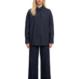 Jeans Penn Den a gamba ampia in blu 