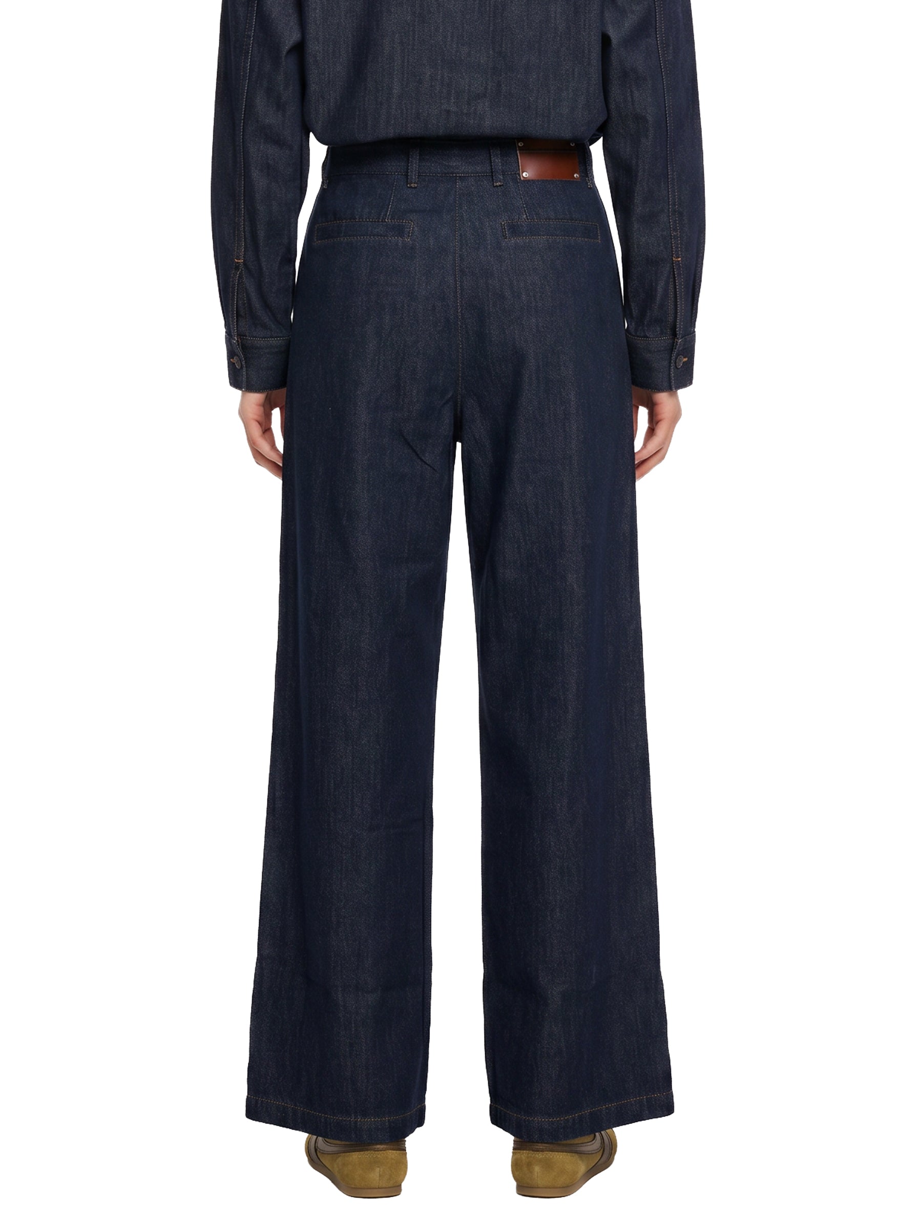Jeans Penn Den a gamba ampia in blu 