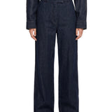 Jeans Penn Den a gamba ampia in blu 