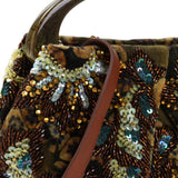 Borsa con paillettes multicolore 