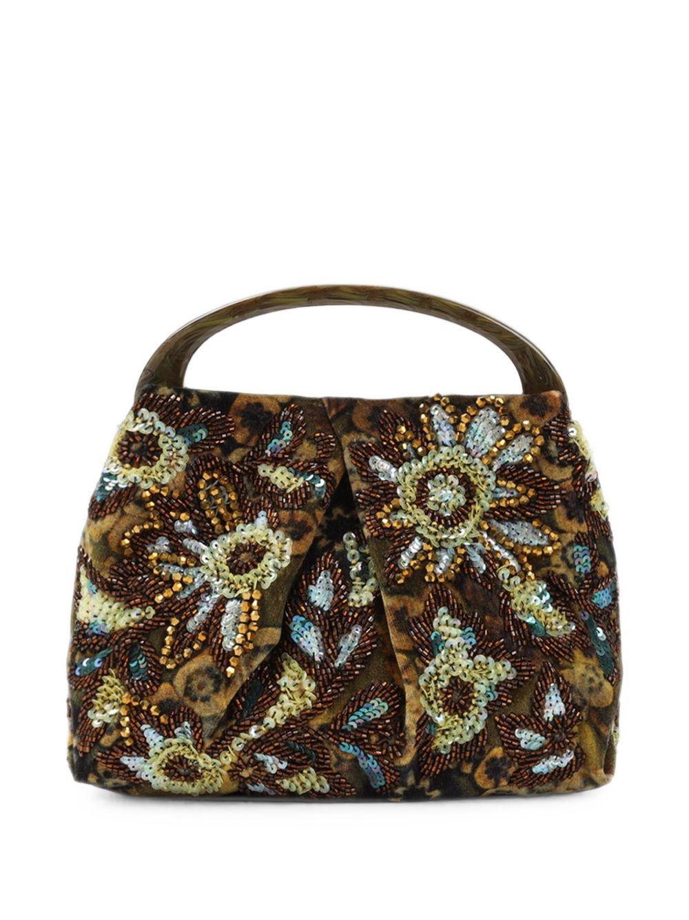 Borsa con paillettes multicolore 