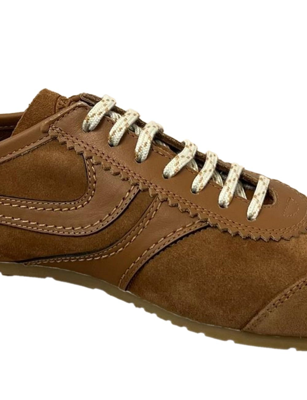 Snekers basse in pelle in marrone Dries Van Noten - donna 