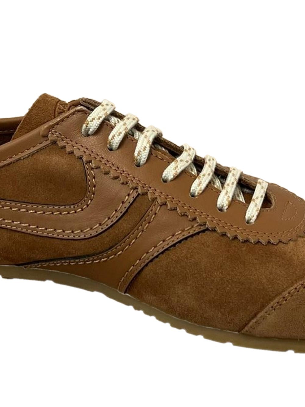 Snekers basse in pelle in marrone Dries Van Noten - donna 