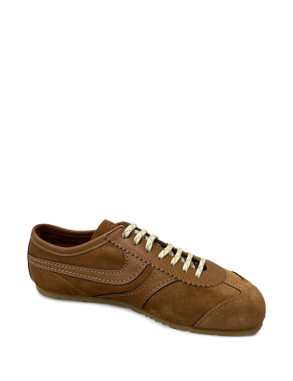 Snekers basse in pelle in marrone Dries Van Noten - donna 