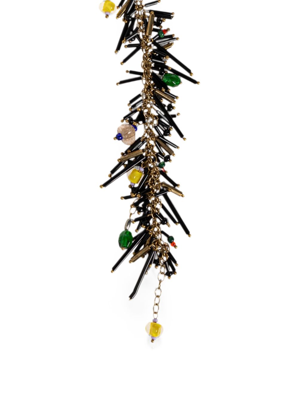Collana avvolgente con perline multicolore 