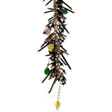 Collana avvolgente con perline multicolore 