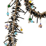 Collana avvolgente con perline multicolore 