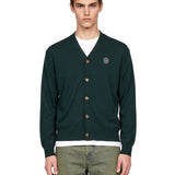 Cardigan D Mirror in verde scuro 