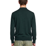 Cardigan D Mirror in verde scuro 