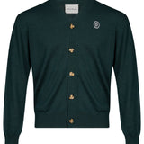 Cardigan D Mirror in verde scuro 