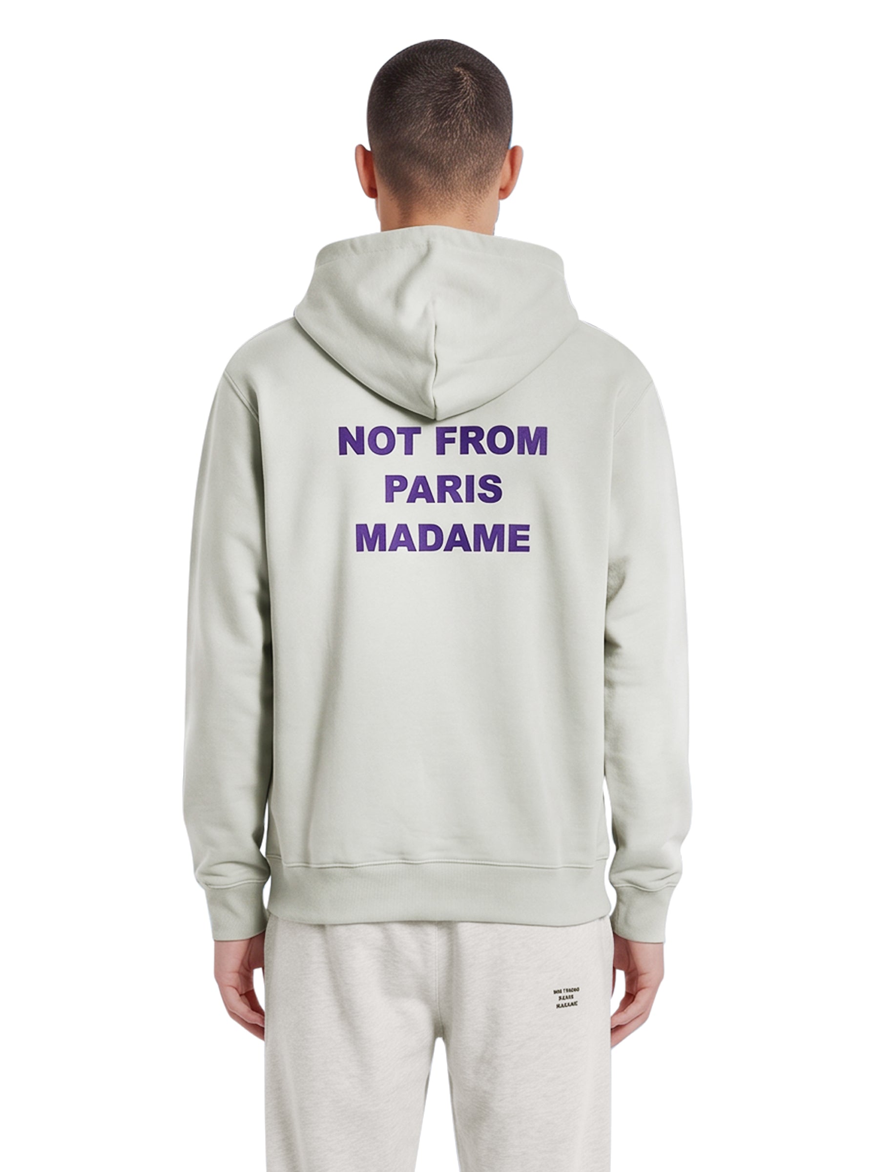 Felpa con cappuccio Not From Paris Madame in grigio 