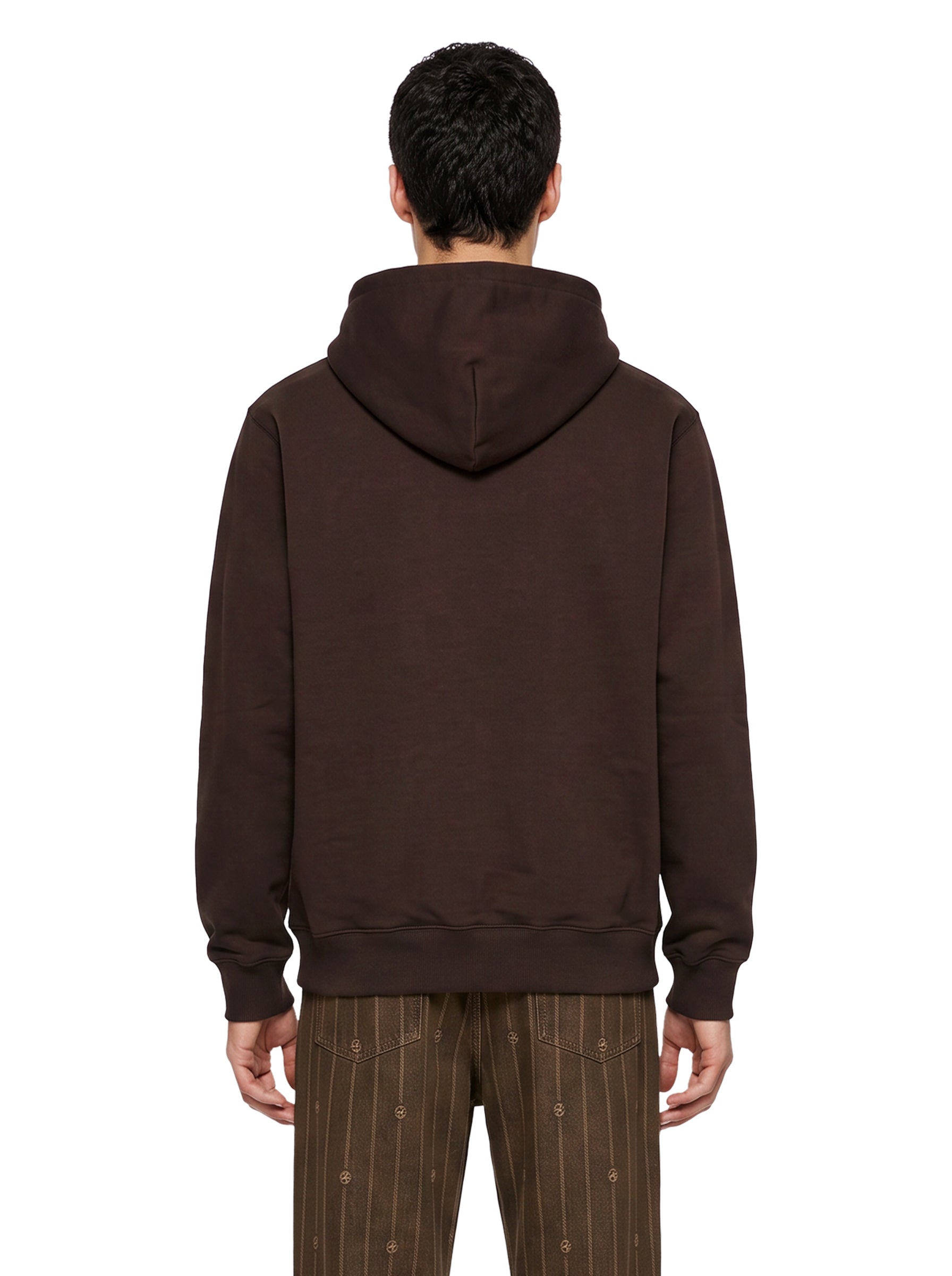 Felpa con cappuccio Clumn D in marrone 