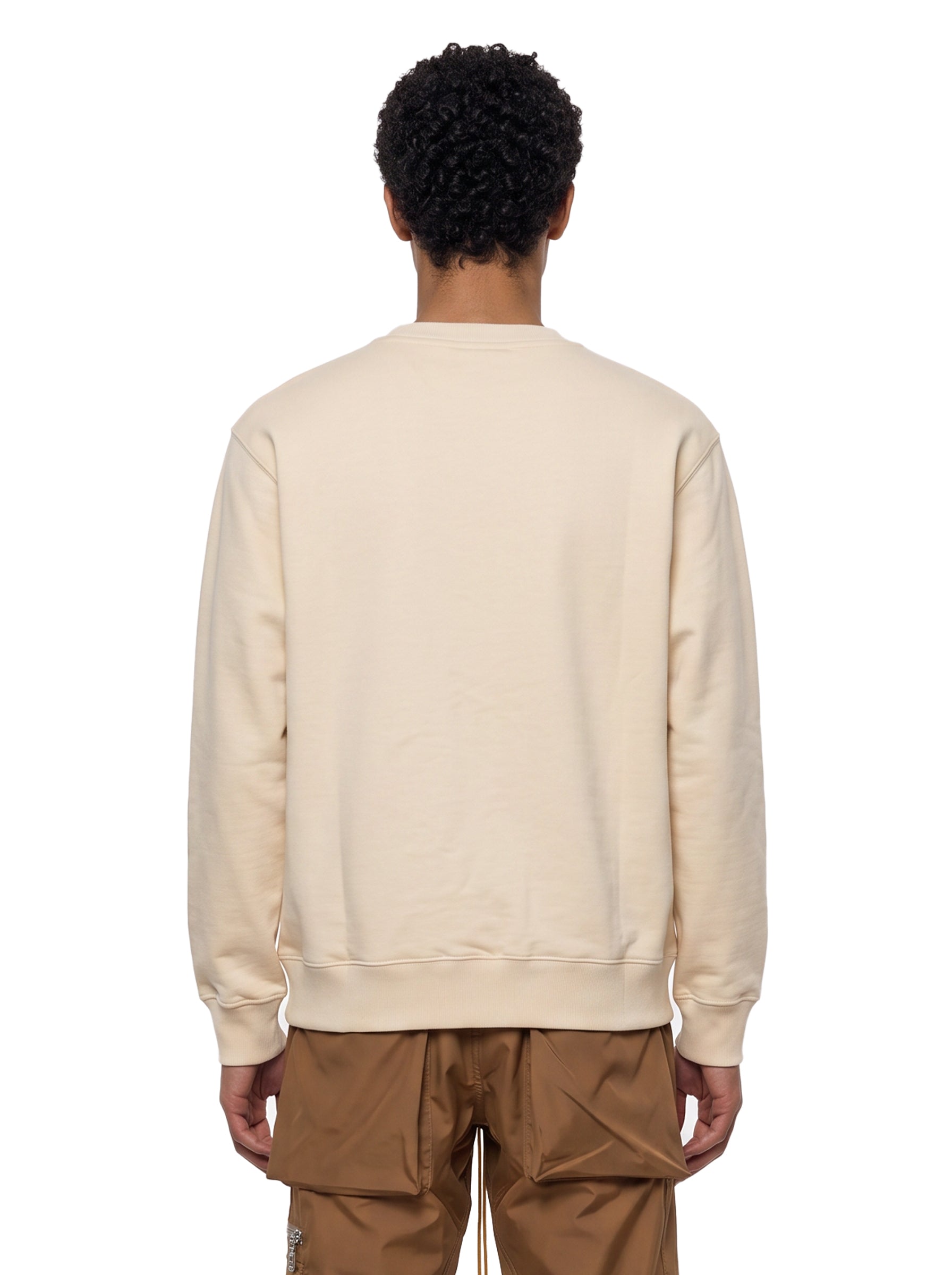 Felpa a girocollo Heritage in beige 