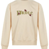 Felpa a girocollo Heritage in beige 