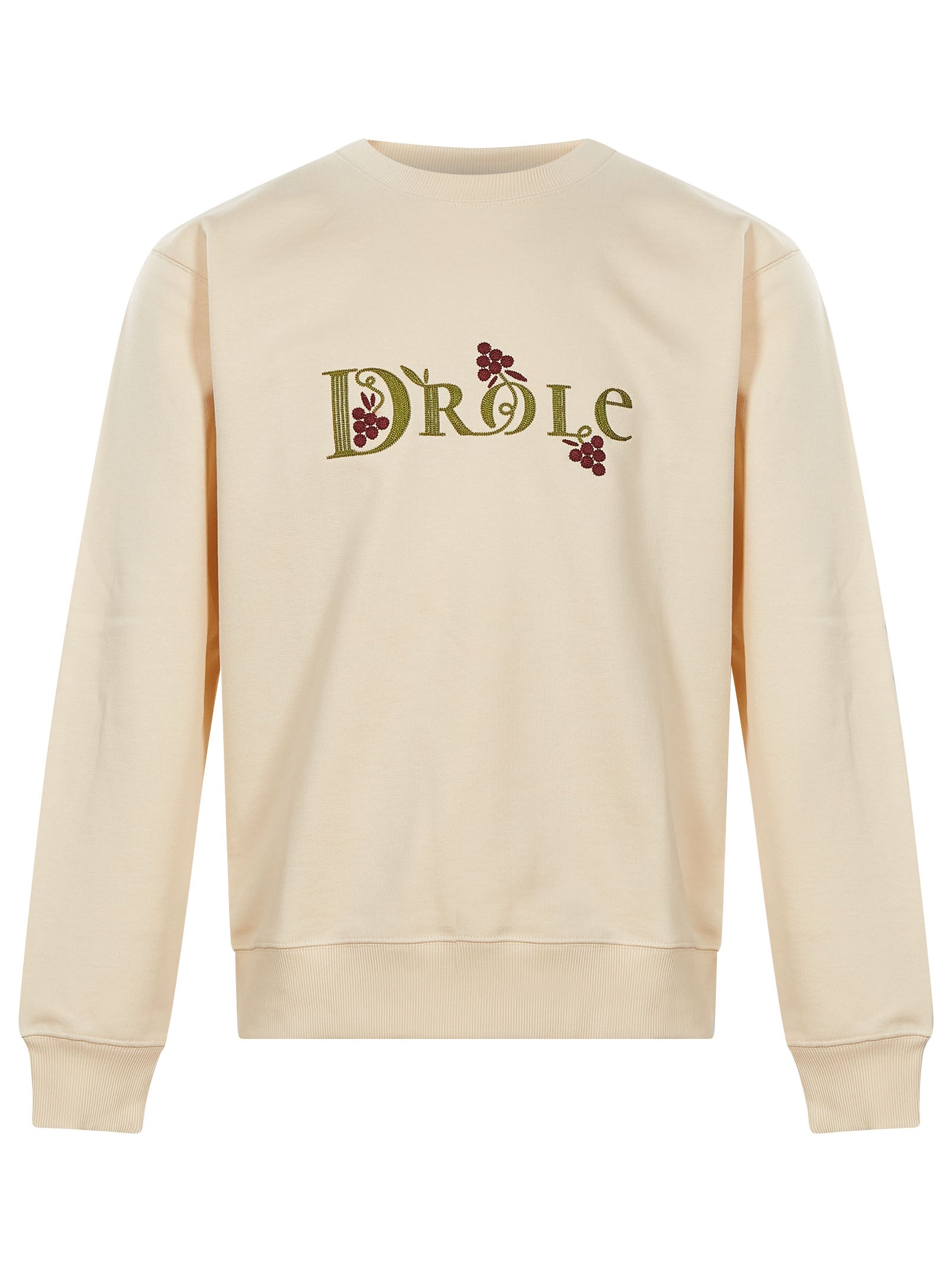 Felpa a girocollo Heritage in beige 