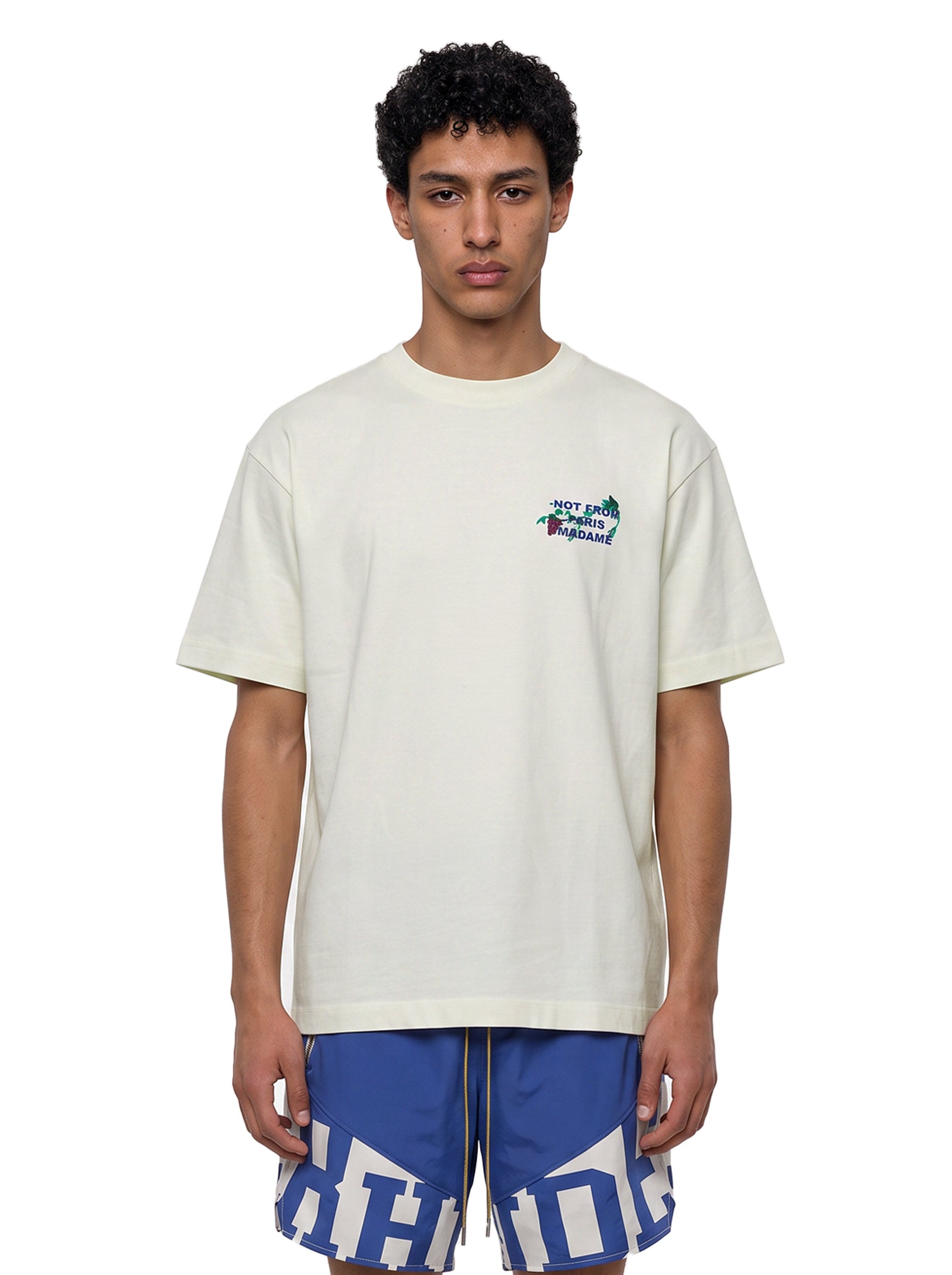 T-shirt a maniche corte con stampa Vine in bianco 