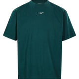 T-shirt classica a maniche corte con slogan in verde 