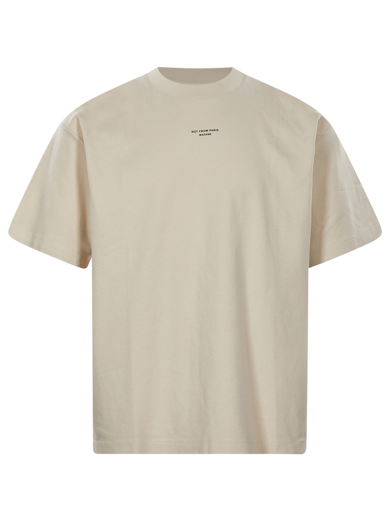 T-shirt a maniche corte Not From Paris Madame in beige 