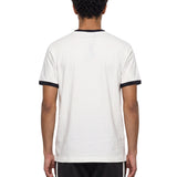 T-shirt classica a maniche corte con slogan in bianco 