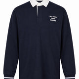 Polo con slogan Not From Paris Madame in blu 