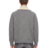 Maglione trucker mezza zip in grigio 