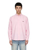 Camicia a maniche lunghe con logo in rosa