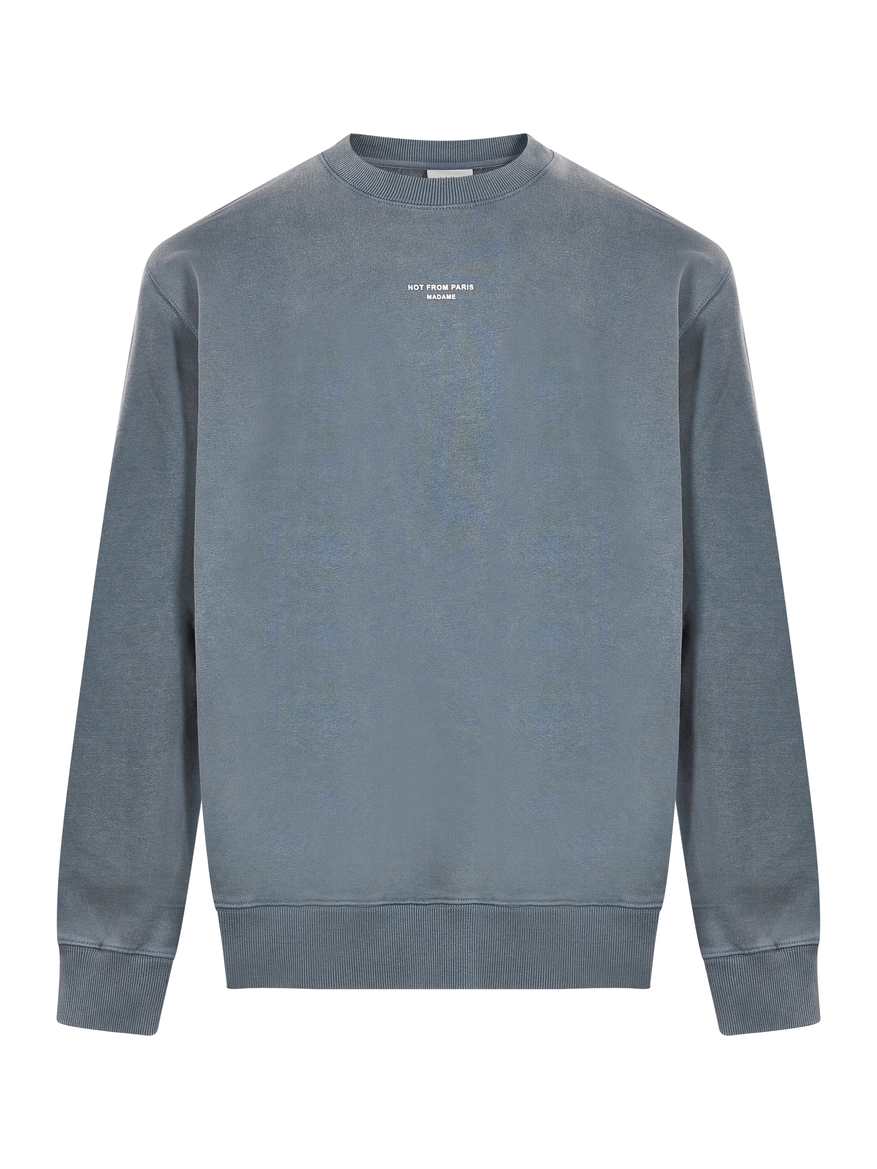 Felpa girocollo Not From Paris Madame in grigio 