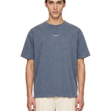 T-shirt a maniche corte con slogan in grigio 