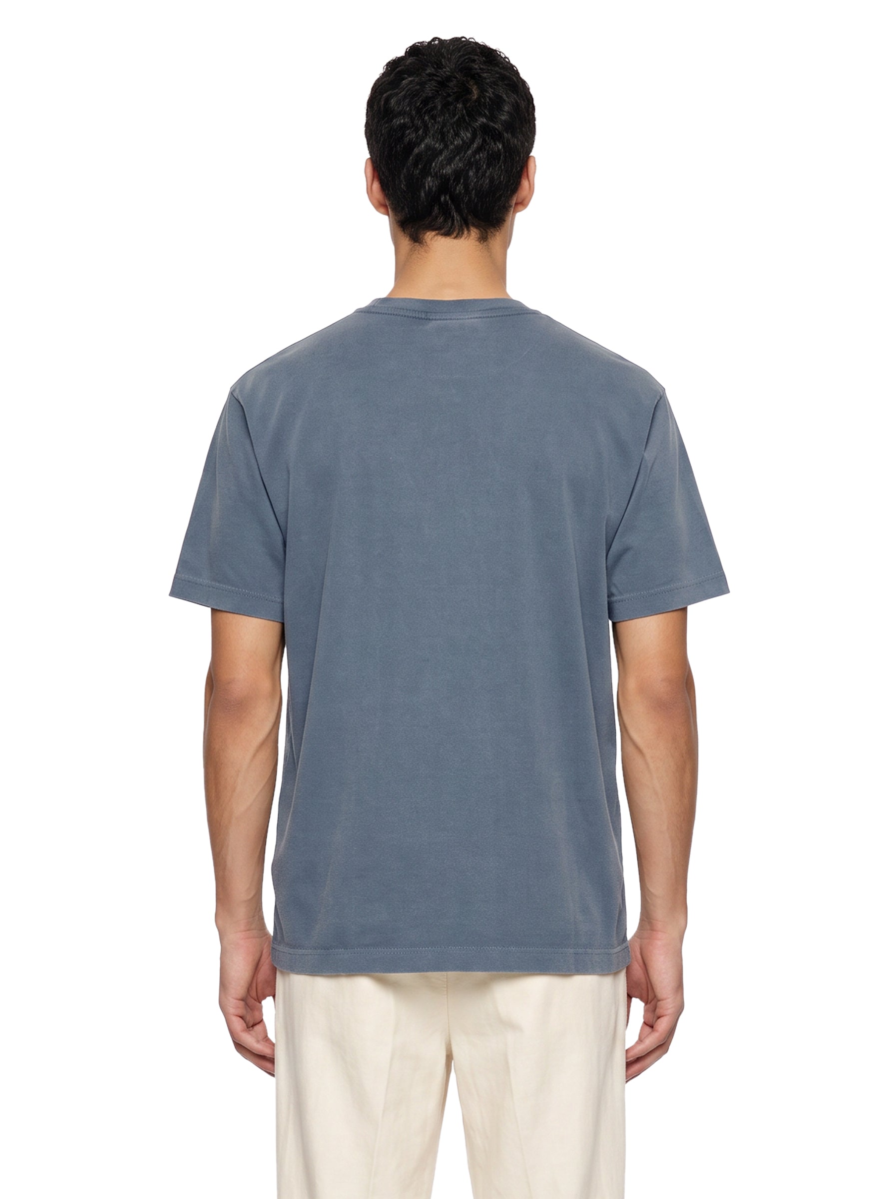T-shirt a maniche corte con slogan in grigio 