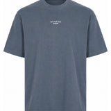 T-shirt a maniche corte con slogan in grigio 
