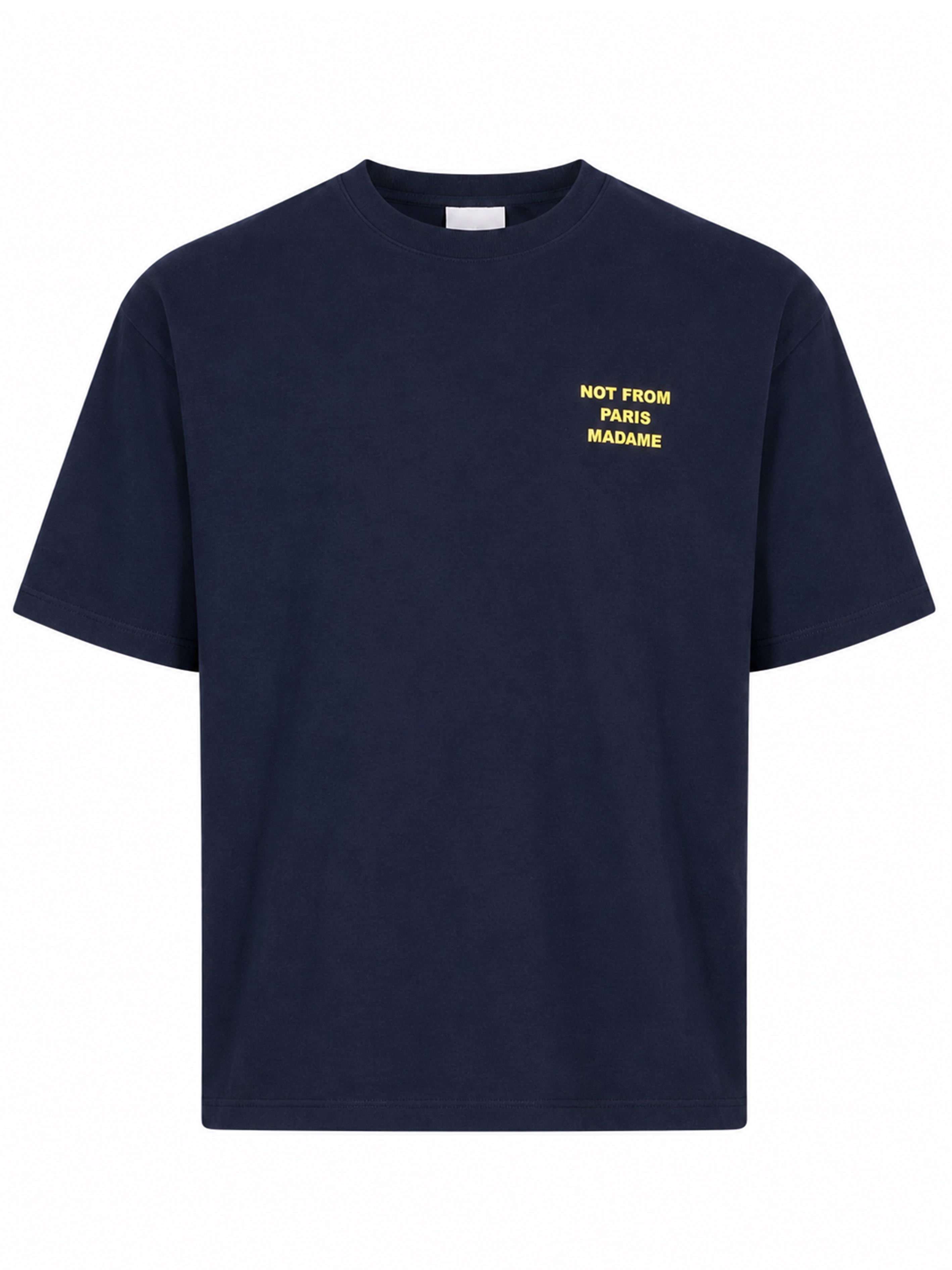 T-shirt a maniche corte con slogan in blu 