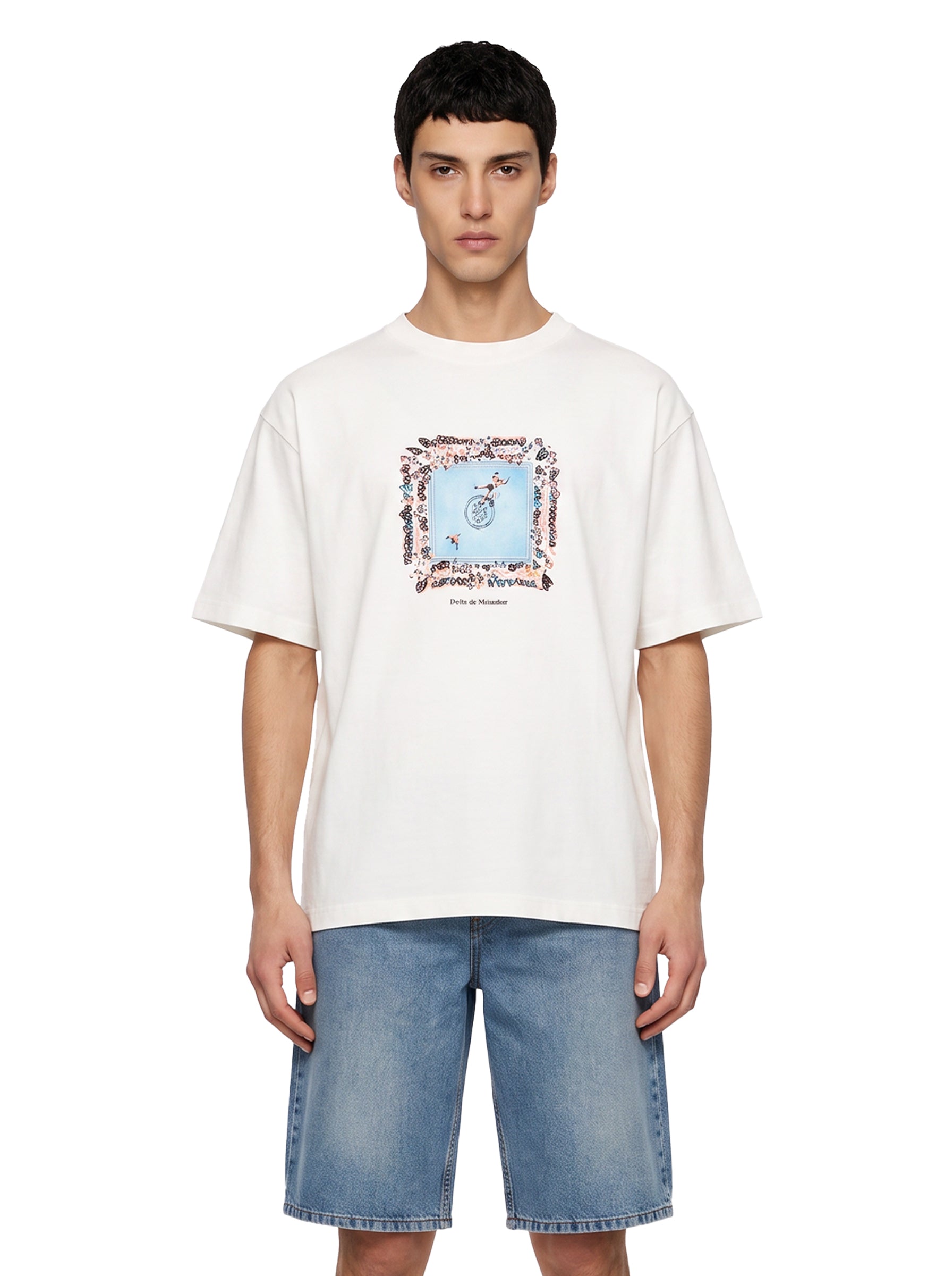 T-shirt a maniche corte Boxers Ring in bianco 