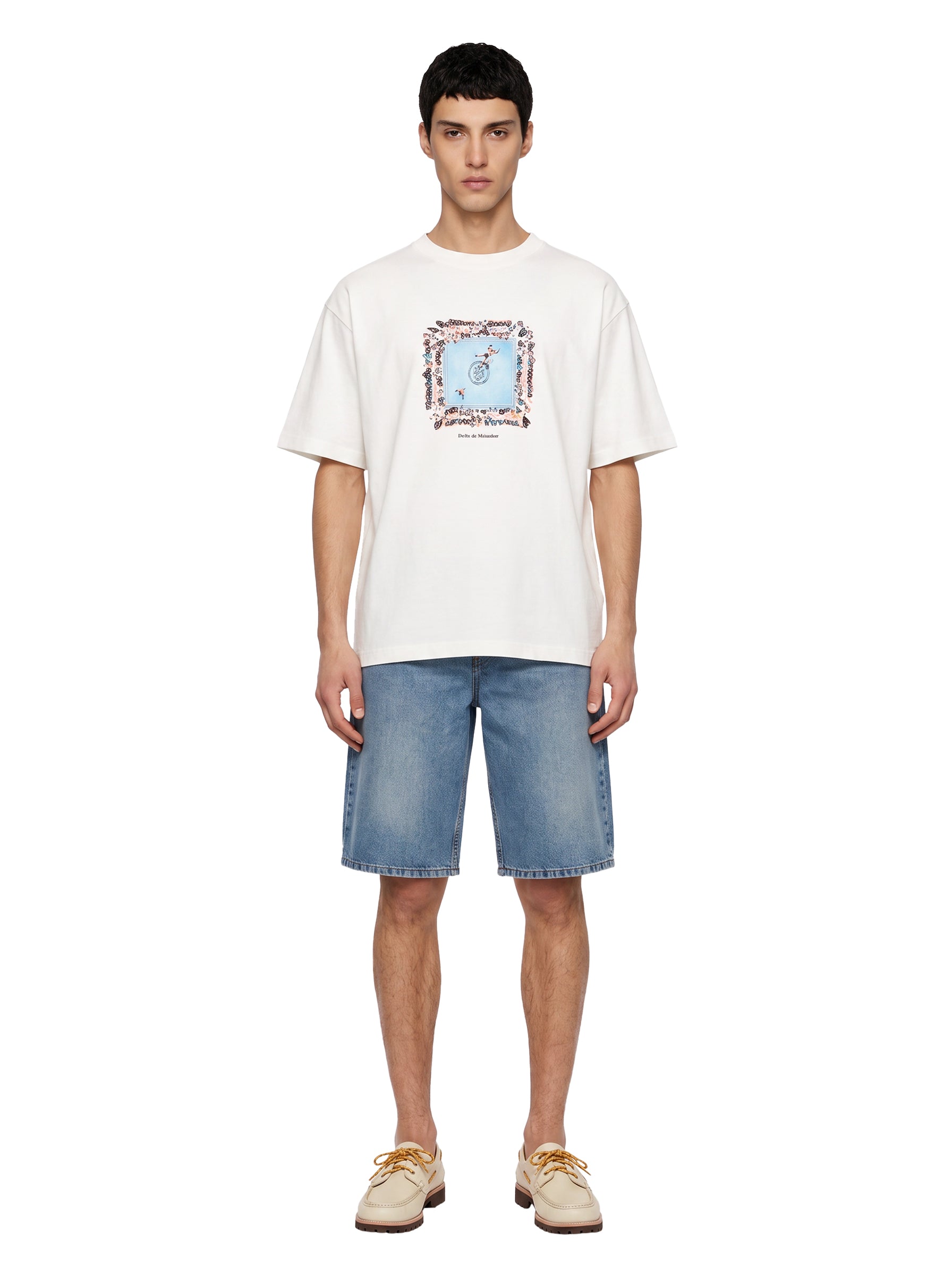 T-shirt a maniche corte Boxers Ring in bianco 