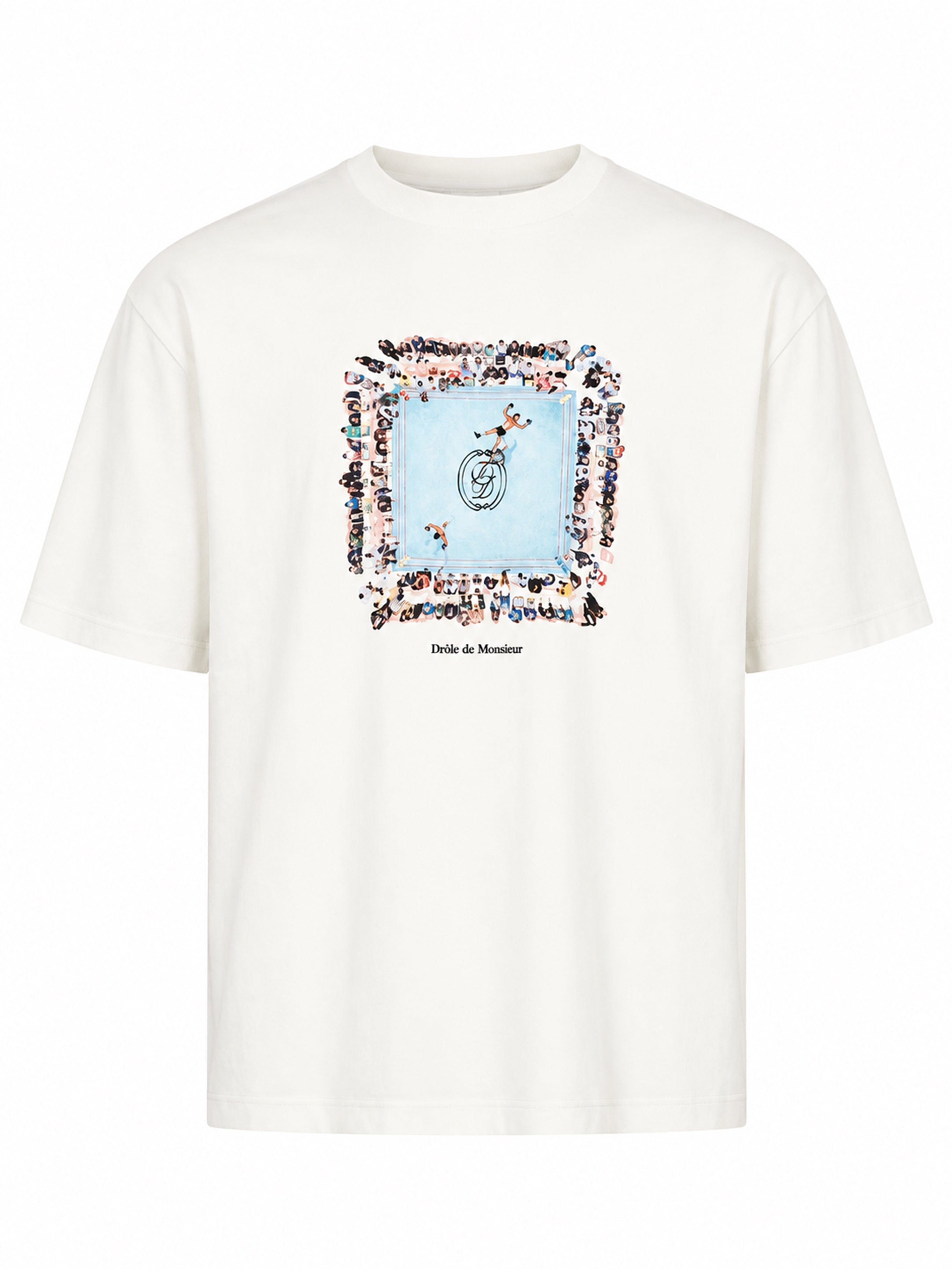 T-shirt a maniche corte Boxers Ring in bianco 