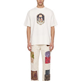 T-shirt a amniche corte Casino in bianco 