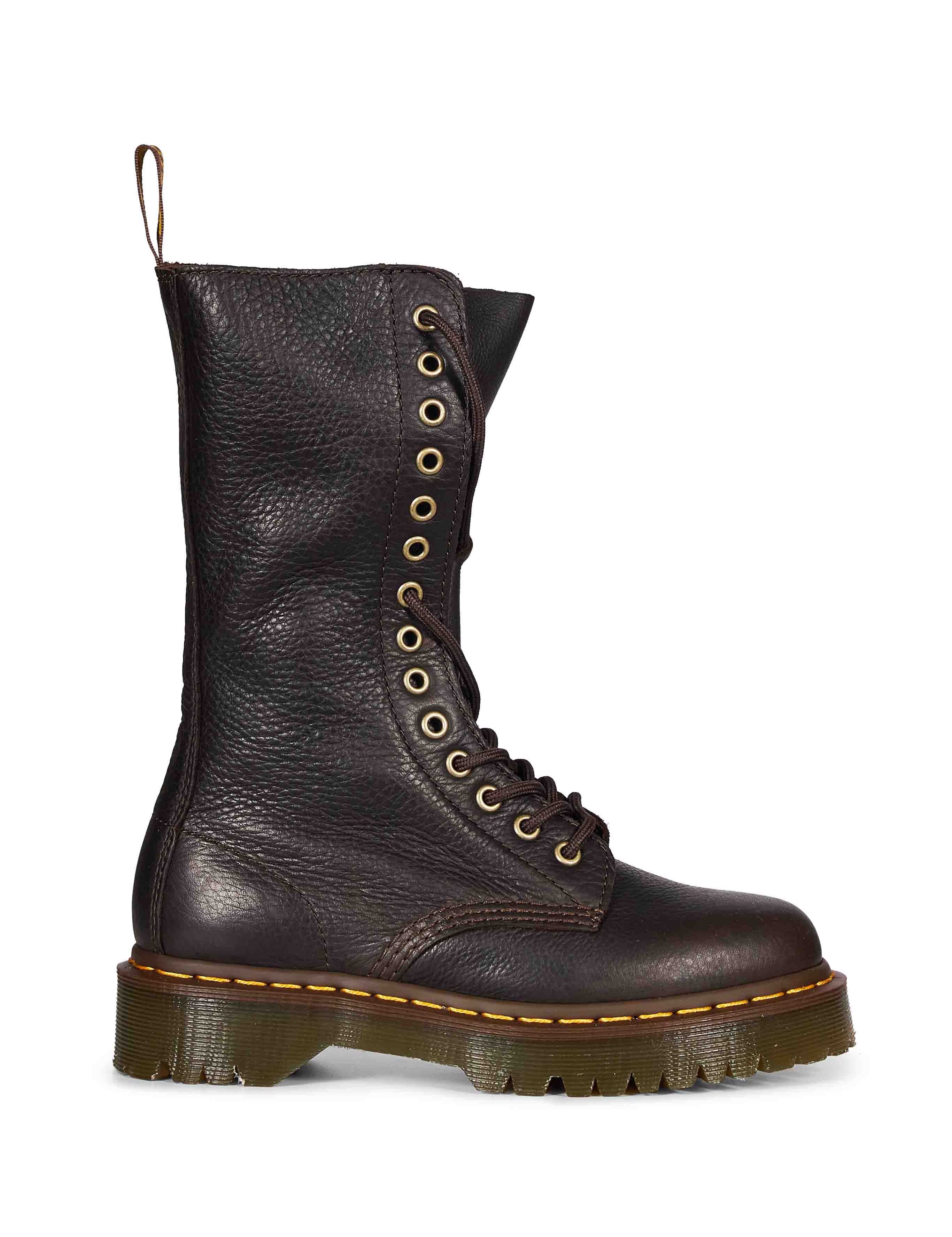 Stivali stringati 1B99 BEX in marrone 