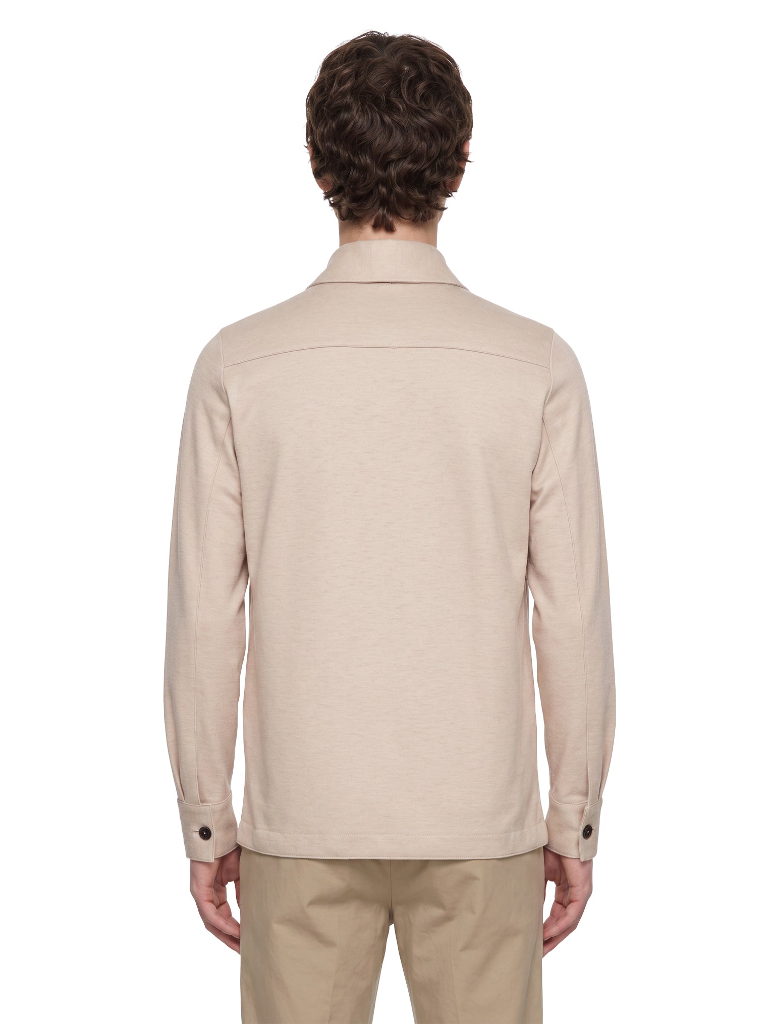 Giacca camicia in beige 