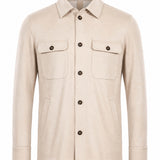 Giacca camicia in beige 