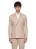 Giacca doppiopetto in beige