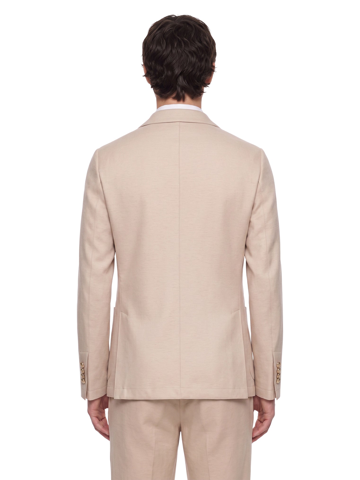 Giacca doppiopetto in beige 