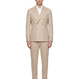 Giacca doppiopetto in beige 