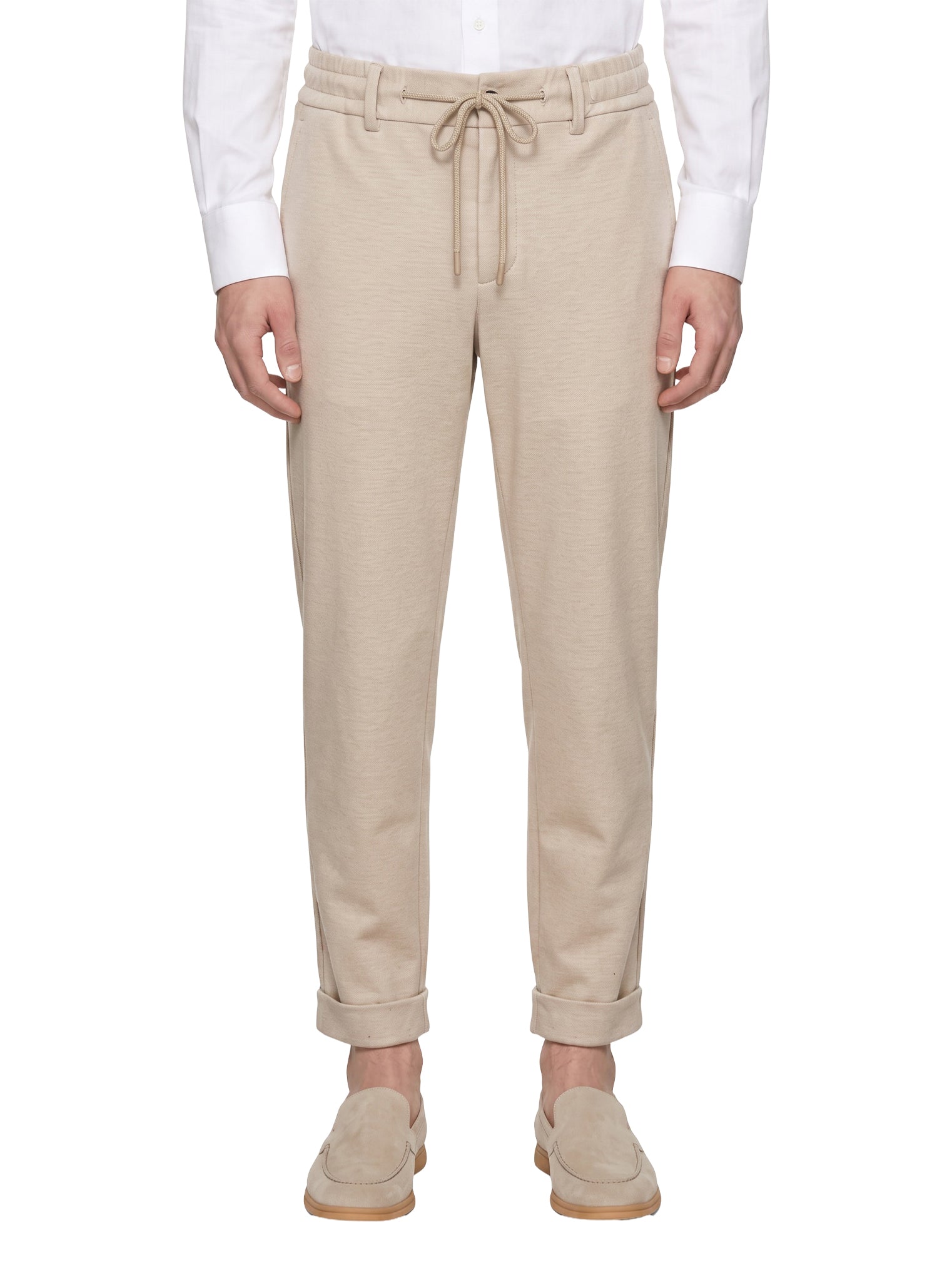 Pantaloni jogger in beige 