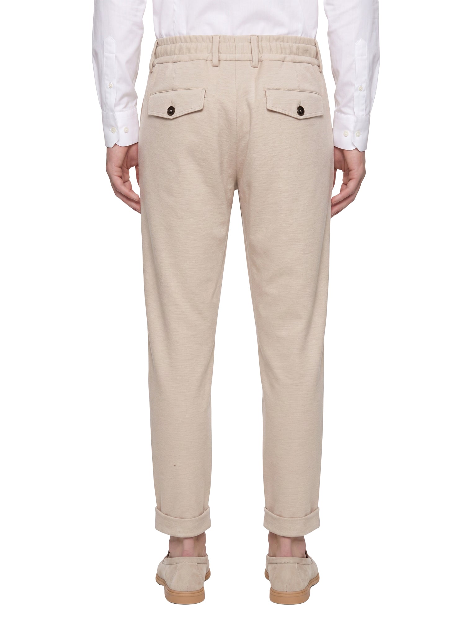 Pantaloni jogger in beige 