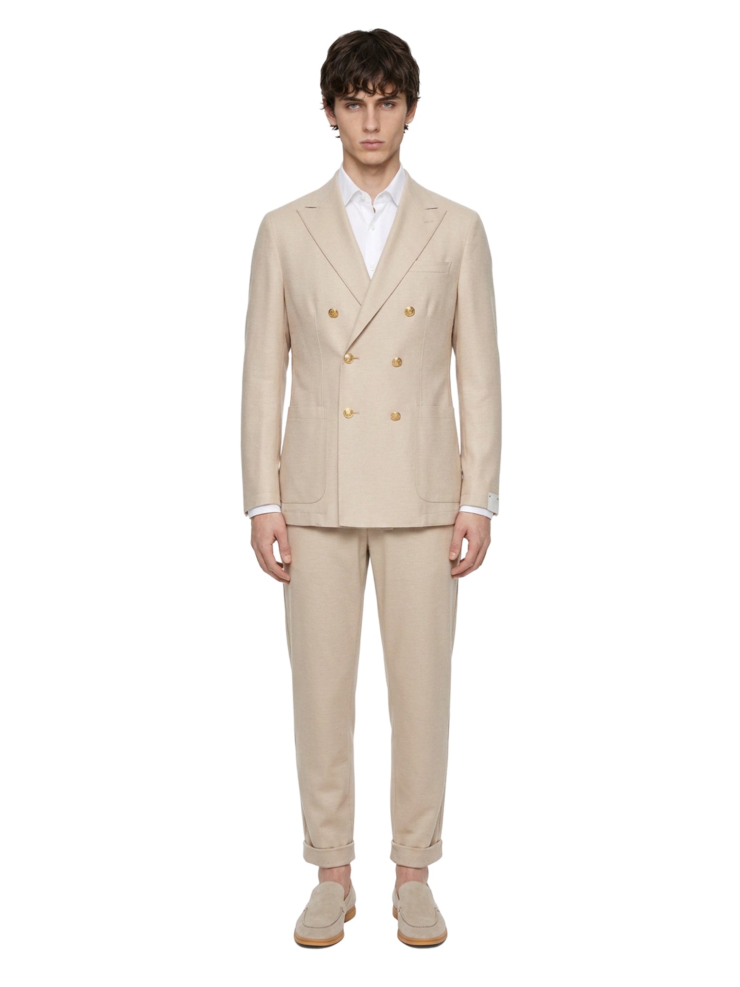 Pantaloni jogger in beige 