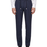 Completo soft jogger lana blu 