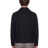 Camicia con tasca applicata in blu 