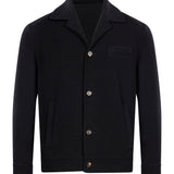 Camicia con tasca applicata in blu 