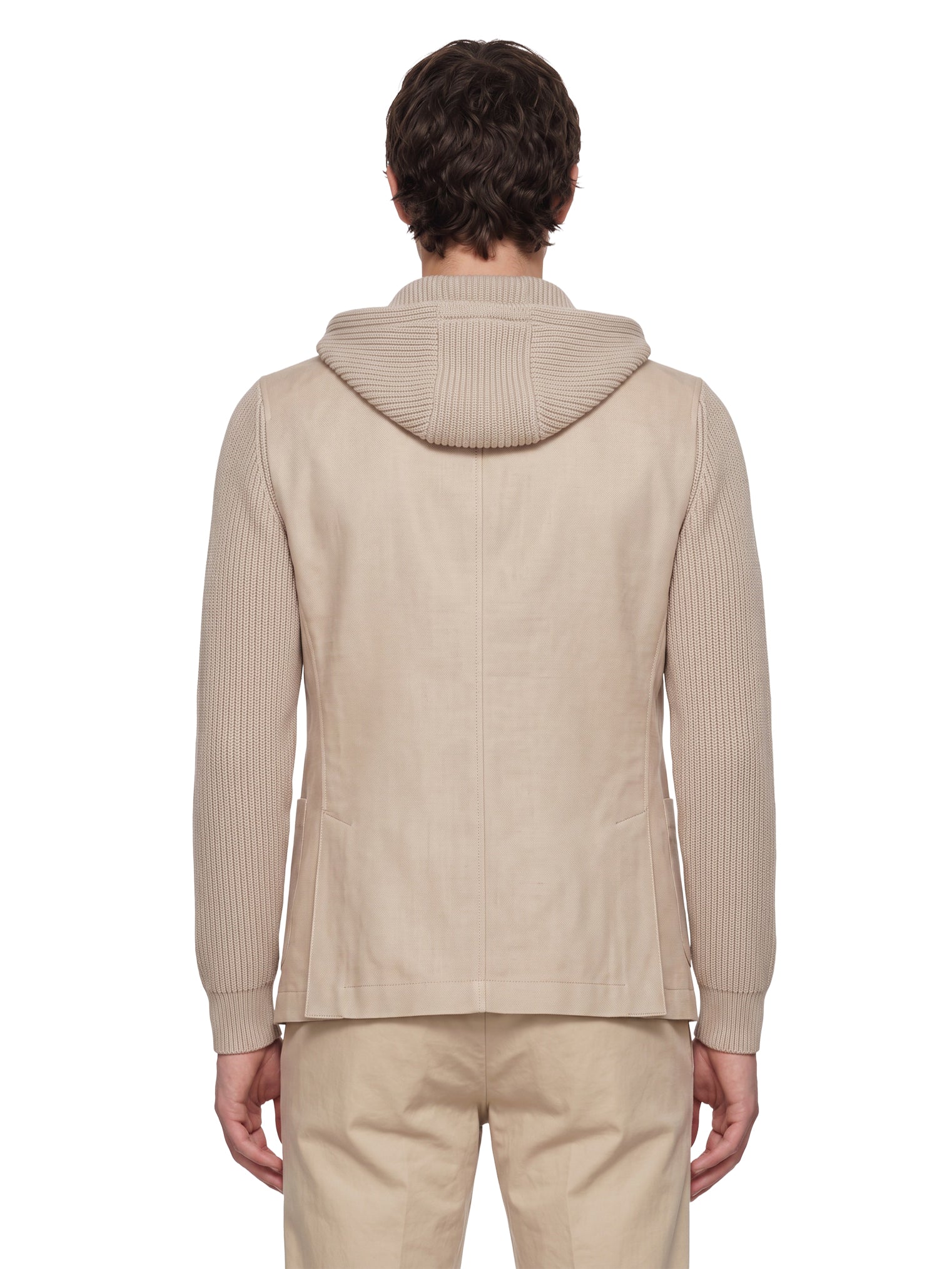 Giacca pettorina lana beige 