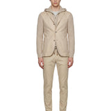 Giacca pettorina lana beige 